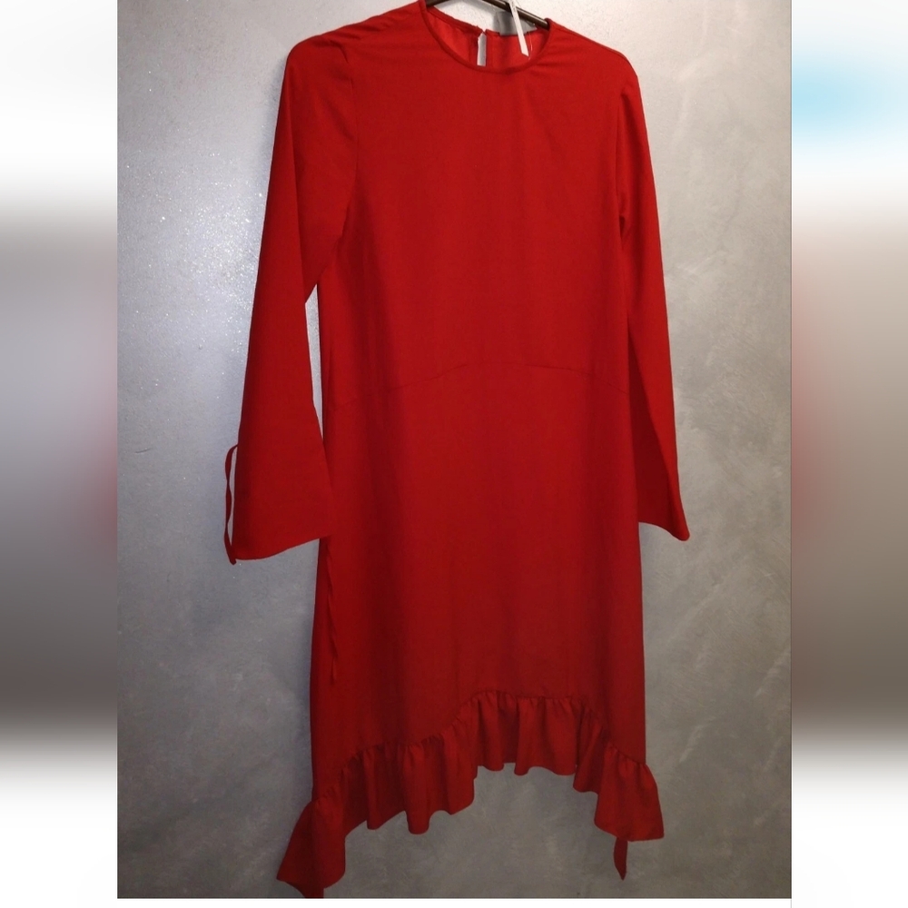 ASOS Vibrant Red Dress Size 2 New